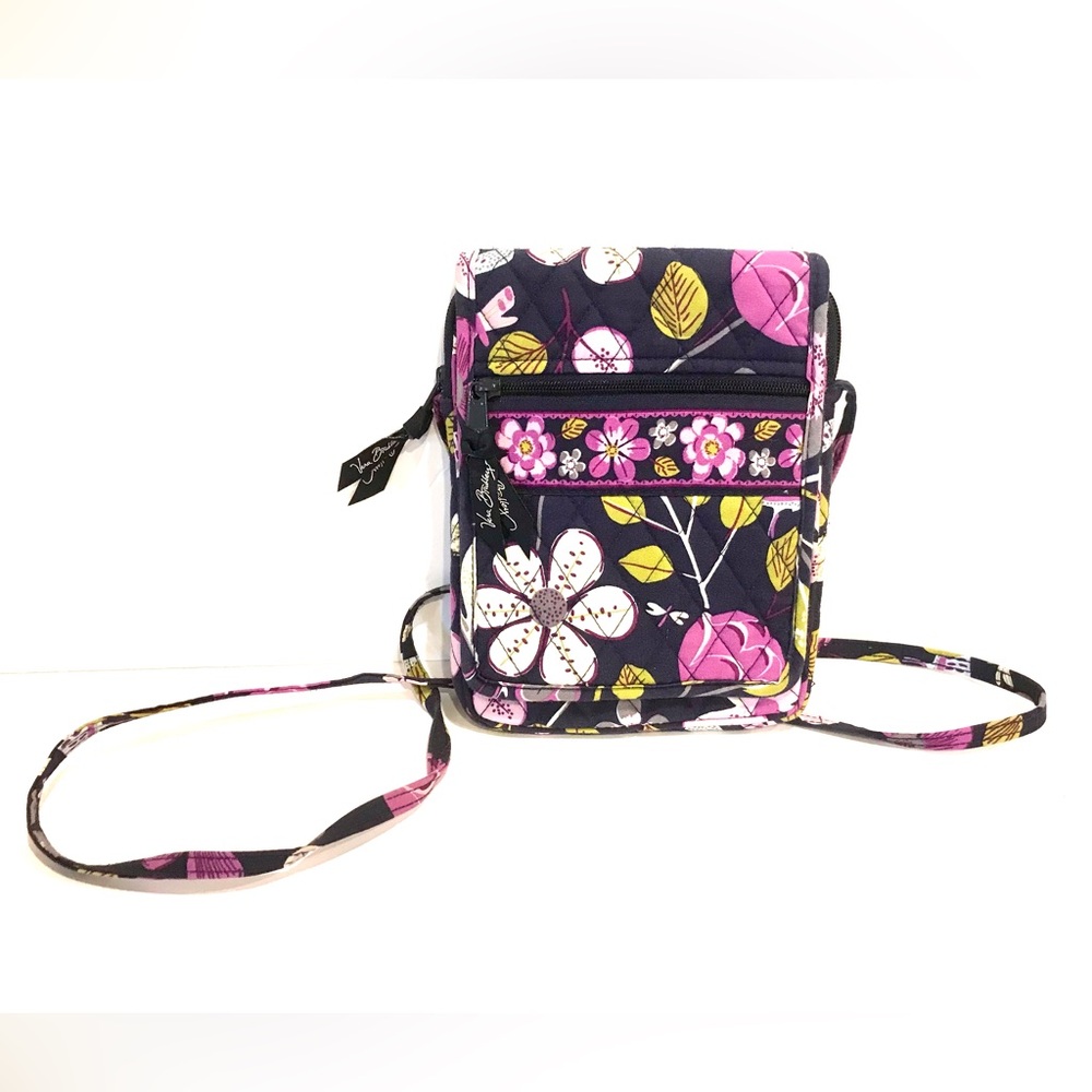 Vera Bradley Retired “Floral Nightingale” Crossbody Mini Hipster Purse N…